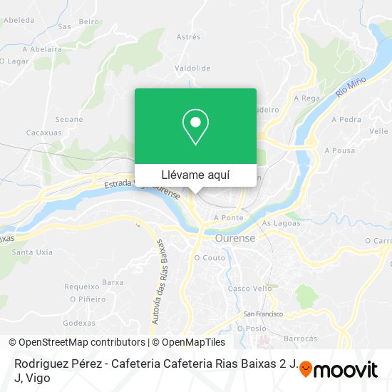 Mapa Rodriguez Pérez - Cafeteria Cafeteria Rias Baixas 2 J. J