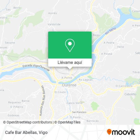 Mapa Cafe Bar Abellas