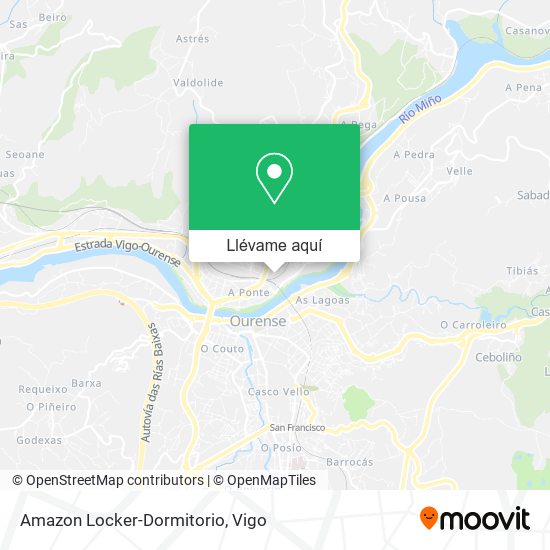 Mapa Amazon Locker-Dormitorio