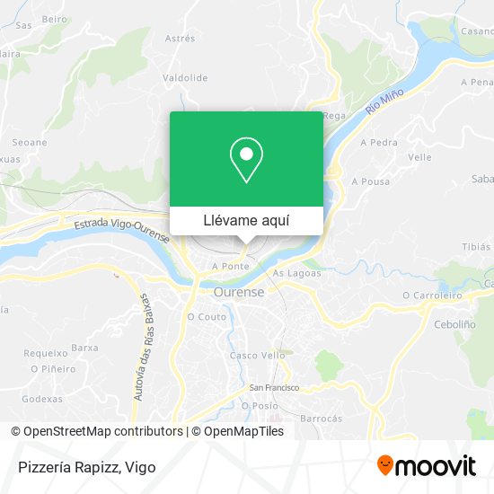 Mapa Pizzería Rapizz