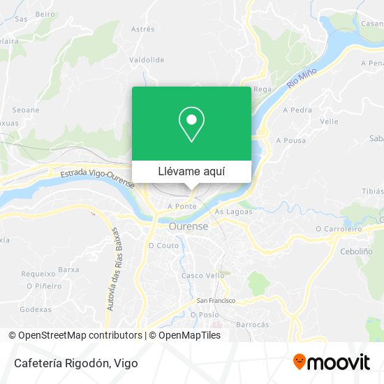 Mapa Cafetería Rigodón
