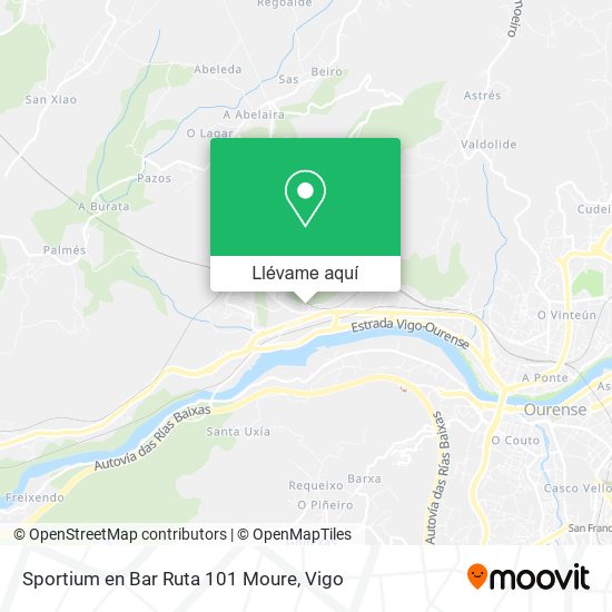 Mapa Sportium en Bar Ruta 101 Moure