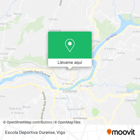 Mapa Escola Deportiva Ourense