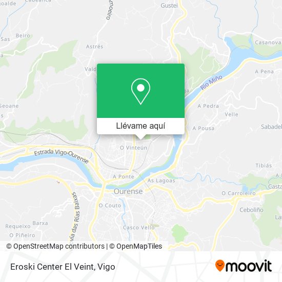 Mapa Eroski Center El Veint