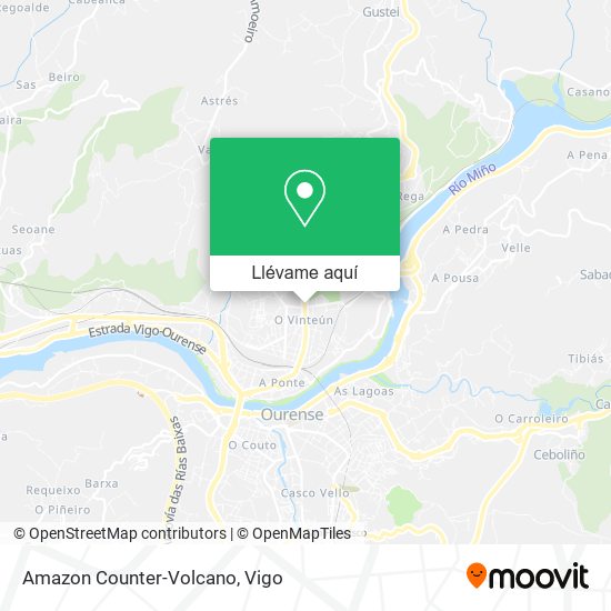 Mapa Amazon Counter-Volcano