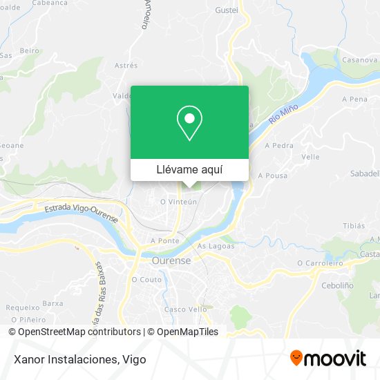 Mapa Xanor Instalaciones