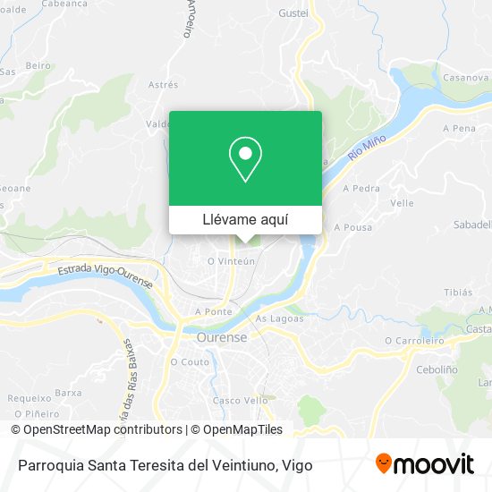 Mapa Parroquia Santa Teresita del Veintiuno