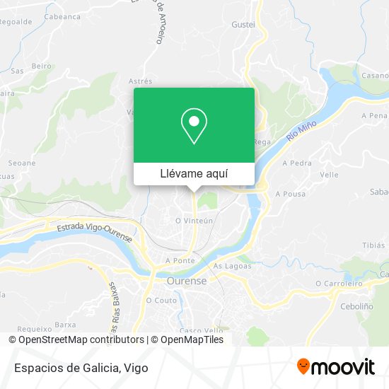 Mapa Espacios de Galicia