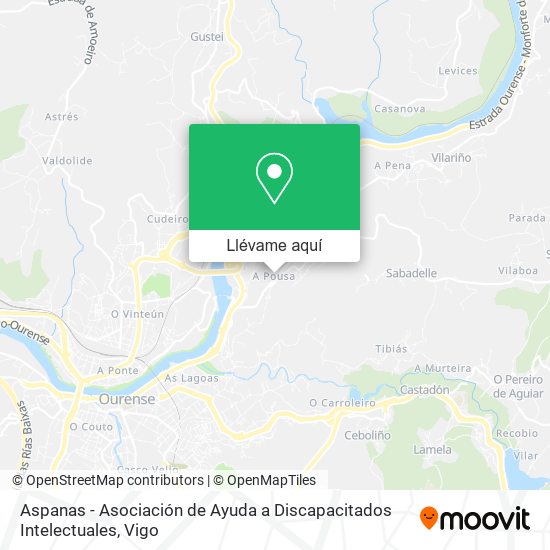 Mapa Aspanas - Asociación de Ayuda a Discapacitados Intelectuales