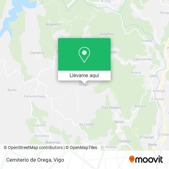 Mapa Cemiterio de Orega