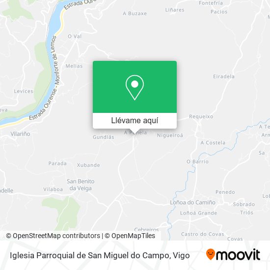 Mapa Iglesia Parroquial de San Miguel do Campo