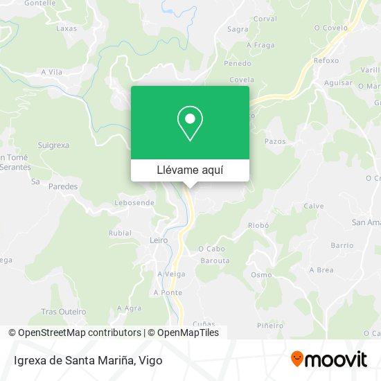 Mapa Igrexa de Santa Mariña