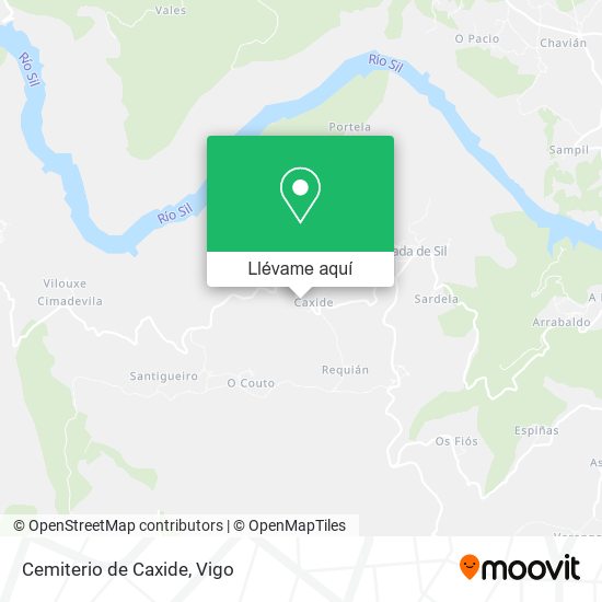 Mapa Cemiterio de Caxide