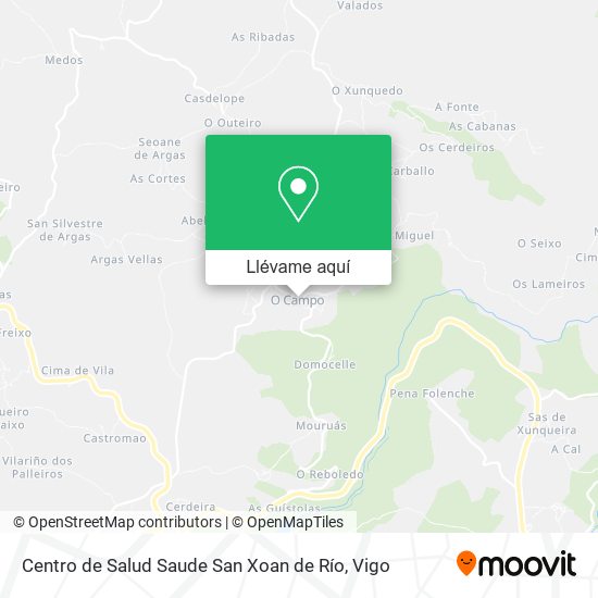 Mapa Centro de Salud Saude San Xoan de Río