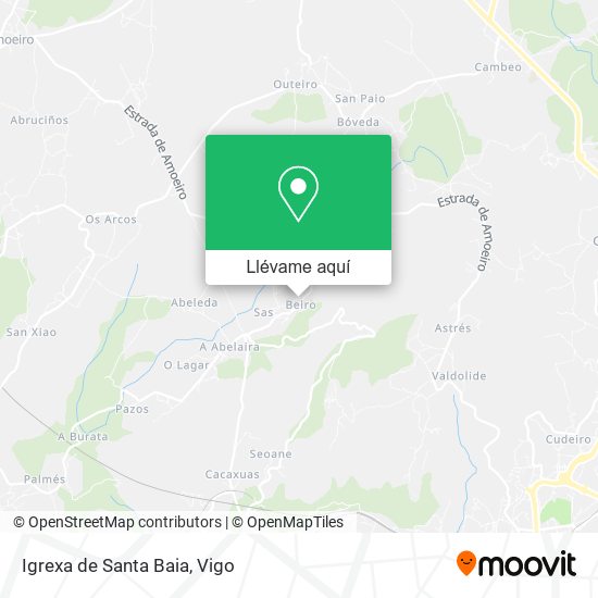Mapa Igrexa de Santa Baia