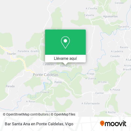 Mapa Bar Santa Ana en Ponte Caldelas