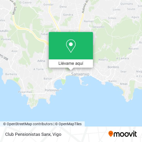 Mapa Club Pensionistas Sanx