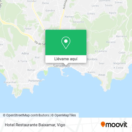 Mapa Hotel Restaurante Baixamar