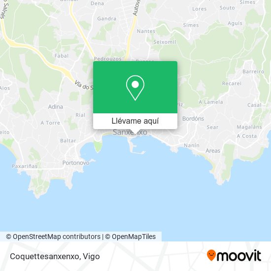 Mapa Coquettesanxenxo