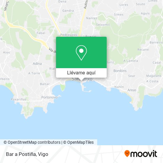 Mapa Bar a Postiña
