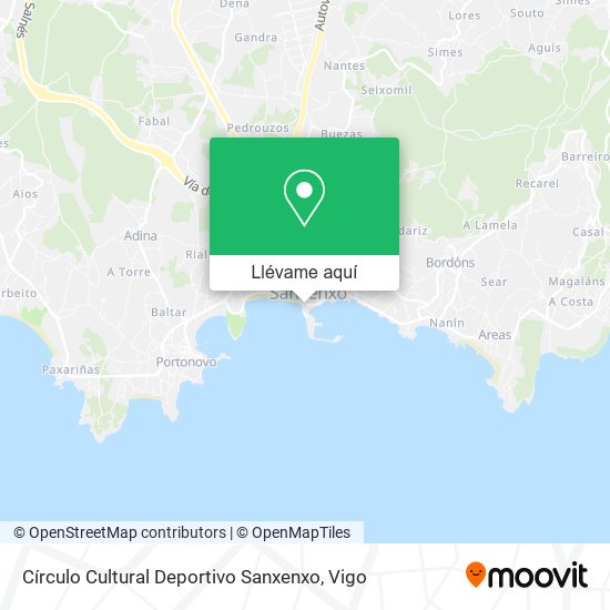 Mapa Círculo Cultural Deportivo Sanxenxo