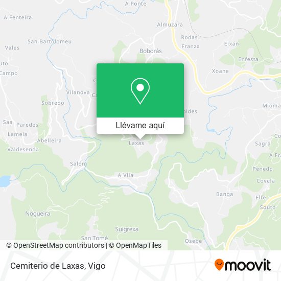 Mapa Cemiterio de Laxas