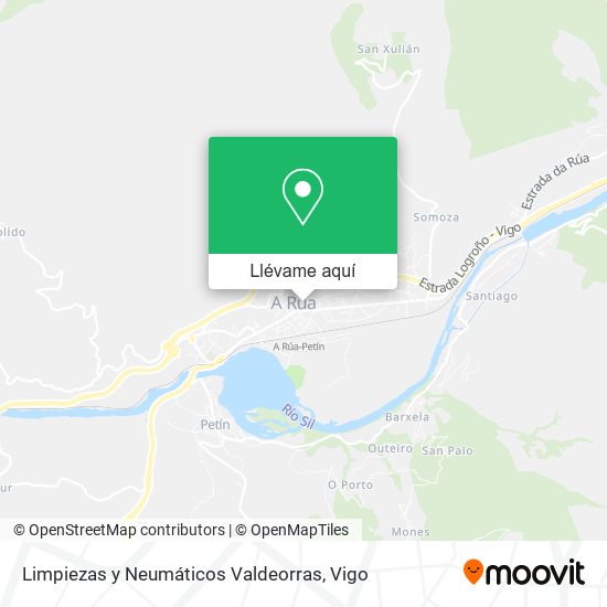 Mapa Limpiezas y Neumáticos Valdeorras