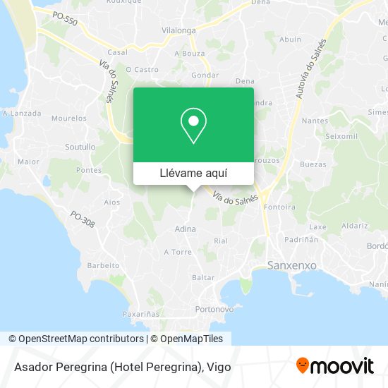 Mapa Asador Peregrina (Hotel Peregrina)