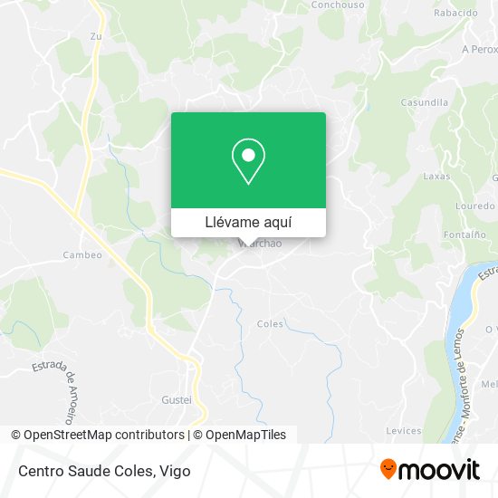 Mapa Centro Saude Coles