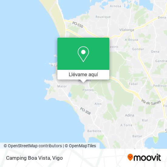 Mapa Camping Boa Vista