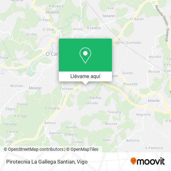 Mapa Pirotecnia La Gallega Santian