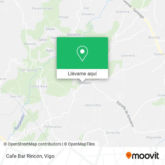 Mapa Cafe Bar Rincón