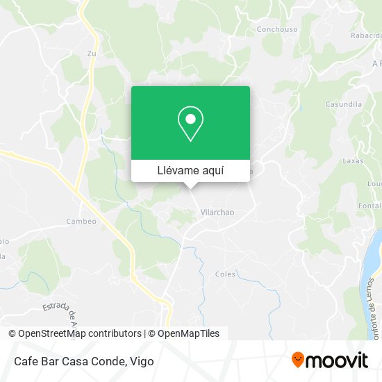Mapa Cafe Bar Casa Conde