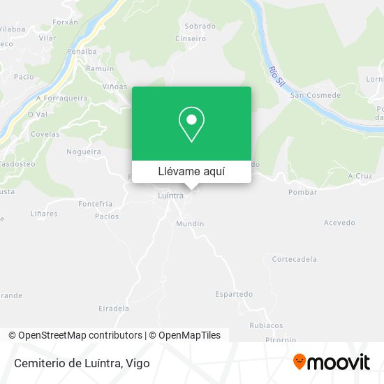 Mapa Cemiterio de Luíntra