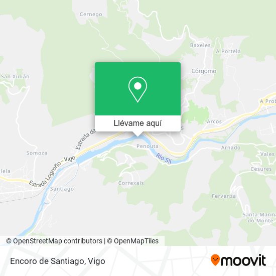 Mapa Encoro de Santiago