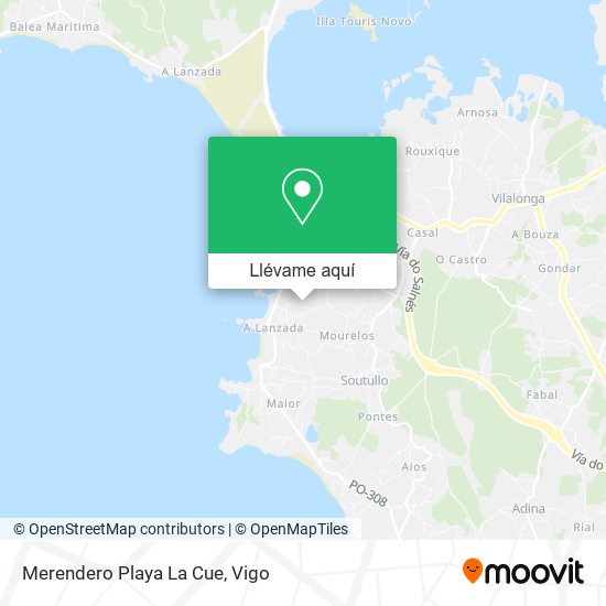 Mapa Merendero Playa La Cue