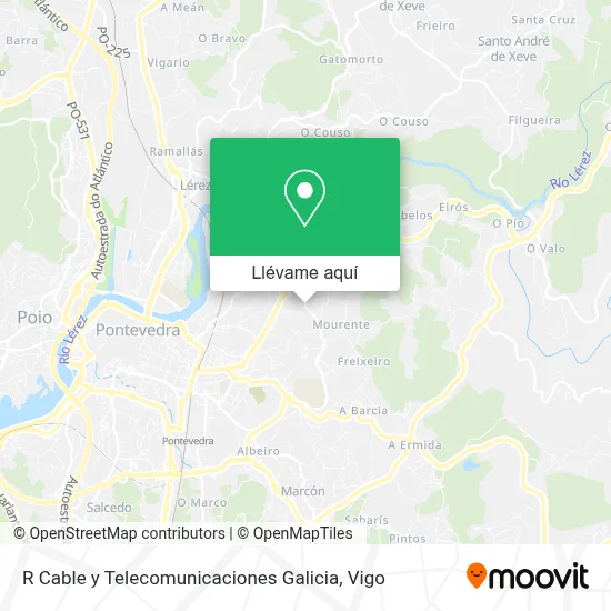 Mapa R Cable y Telecomunicaciones Galicia