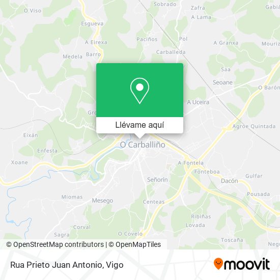 Mapa Rua Prieto Juan Antonio