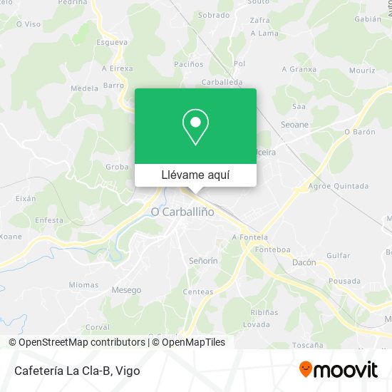 Mapa Cafetería La Cla-B