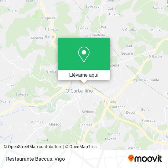 Mapa Restaurante Baccus