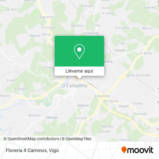 Mapa Florería 4 Caminos