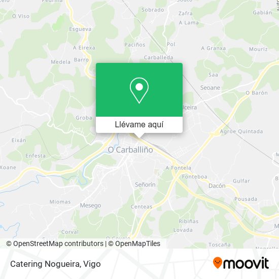 Mapa Catering Nogueira