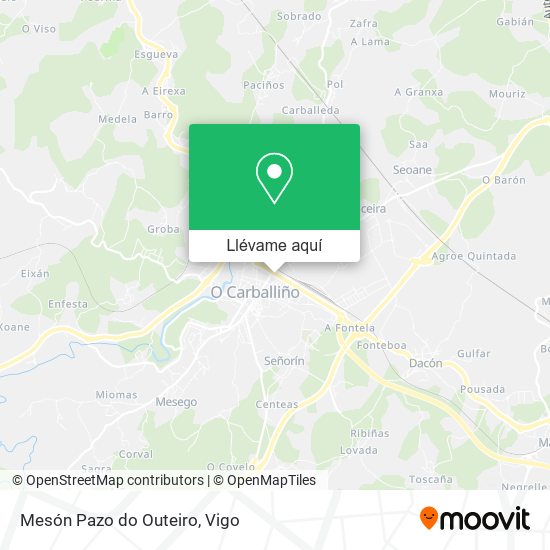 Mapa Mesón Pazo do Outeiro