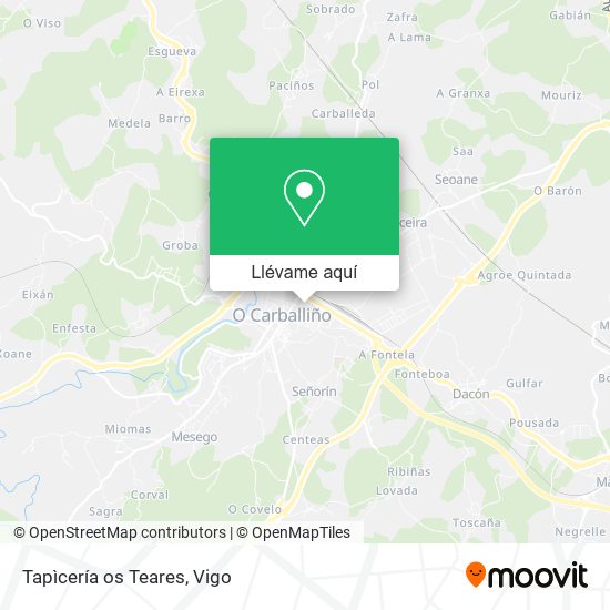 Mapa Tapìcería os Teares