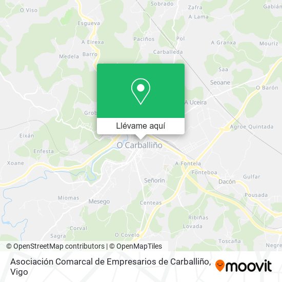 Mapa Asociación Comarcal de Empresarios de Carballiño