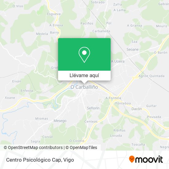 Mapa Centro Psicológico Cap