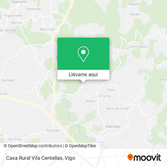 Mapa Casa Rural Vila Centellas