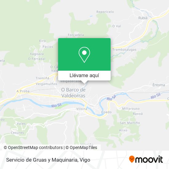 Mapa Servicio de Gruas y Maquinaria