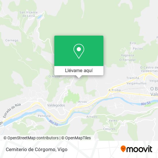 Mapa Cemiterio de Córgomo