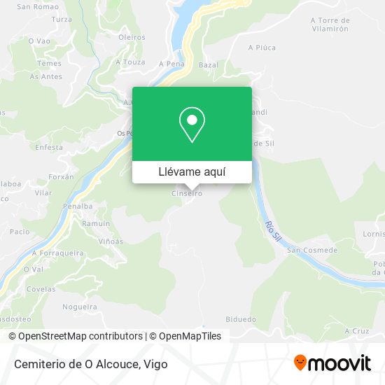 Mapa Cemiterio de O Alcouce